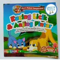 Image of kucing licik dan anjing pintar