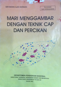 Image of seri bahan ajar kertas : mari menggambar dengan teknik cap dan percikan