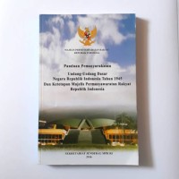Image of Panduan Pemasyarakatan undang-undang dasar negara republik indonesia tahun 1945 dan ketetapan majelis permusyawaratan rakyat republik indonesia